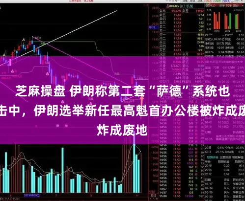 芝麻操盘 伊朗称第二套“萨德”系统也被击中，伊朗选举新任最高魁首办公楼被炸成废地